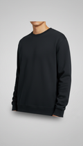Slate Black Crewneck Cotton Blend