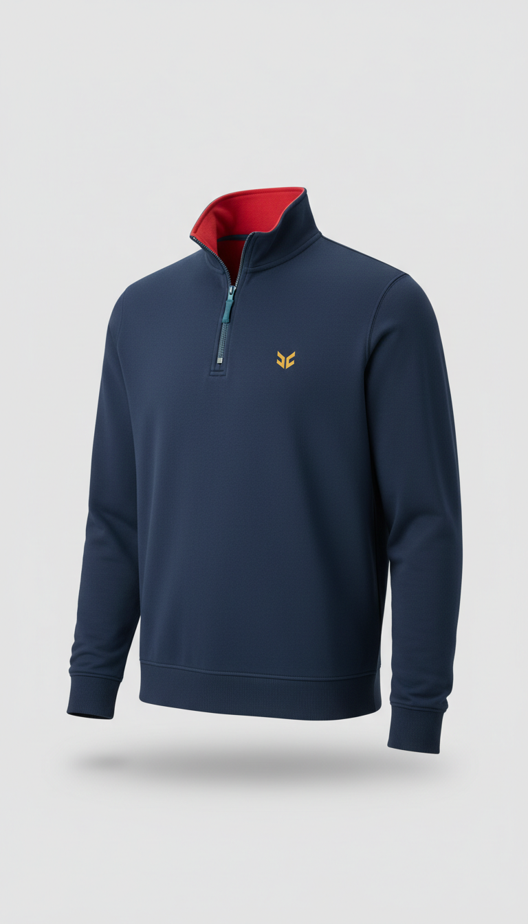 Metro Blue Quarter-Zip Sweatshirt
